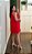 Vestido evasê amarração vermelho - Imagem 9