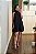 Vestido evasê amarração preto - Imagem 4