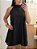 Vestido evasê amarração preto - Imagem 8