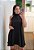 Vestido evasê amarração preto - Imagem 7