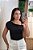 Blusa assimétrica fivela preta - Imagem 7