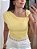 Blusa assimétrica fivela amarela - Imagem 3