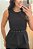 Conjunto linho peplum preto - Imagem 2