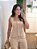Conjunto colete e calça nude - Imagem 2