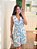 Vestido estampa folhagem azul - Imagem 2