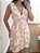 Vestido estampa folhagem marrom - Imagem 5