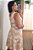 Vestido estampa folhagem marrom - Imagem 3