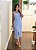 Vestido midi recorte azul - Imagem 2