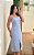 Vestido midi recorte azul - Imagem 1