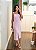 Vestido midi recorte rosa - Imagem 4