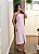 Vestido midi recorte rosa - Imagem 1
