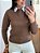 Blusa Tricô Ponto Vazado Marrom - Imagem 2