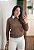Blusa Tricô Ponto Vazado Marrom - Imagem 5