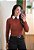 Blusa Tricô Trançado Marrom - Imagem 3