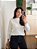 Blusa Tricô Ponto Vazado Off White - Imagem 1