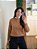 Blusa Tricô Ponto Vazado Caramelo - Imagem 3