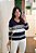 Blusa Tricô Listras Marinho - Imagem 1