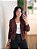 Cardigan Tricô Marrom Manga Longa - Imagem 4