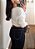Blusa Tricô Manga Morcego Off White - Imagem 3