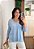 Blusa Tricô Decote V Azul Feminina - Imagem 10