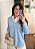 Blusa Tricô Decote V Azul Feminina - Imagem 8