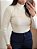 Blusa Manga Longa Gola Alta Creme - Imagem 2
