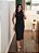 Vestido Midi Malha Canelada Preto - Imagem 8