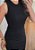 Vestido Midi Malha Canelada Preto - Imagem 5