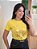 Camiseta Brasil Amarela Viscose - Imagem 1