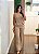 Blusa Risca de Giz Peplum Areia - Imagem 3