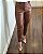Calça Resinada Flanelada Marrom - Imagem 1