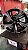 Jogo roda Honda New Civic, 17x7, 45 5x114 , Preta brilhante diamantada e Semi nova - Imagem 1