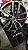 Jogo de Roda Volkswagen Golf Aro 17 5x112 Preta Diamantada Seminova - Imagem 2