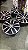Jogo de Roda Volkswagen Golf Aro 17 5x112 Preta Diamantada Seminova - Imagem 1