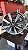 Jogo roda Volkswagen KR Aro 18 4x100 Grafite brilhante Nova - Imagem 1