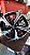 Jogo roda Honda New Civic Aro 17 5x114 Preta brilhante diamantada Seminova - Imagem 1