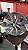 Jogo roda Lancer Aro 18 5x114 Prata brilhante Semi novas - Imagem 1