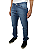 Calça Jeans Slim Used Esmerilhado - Imagem 2