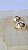BRINCO LISO BOLA GOLD - Imagem 2