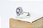 ANEL GOTA LILAS ZIRCONIA PRATA 925 COM RODIO - Imagem 3