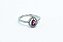 ANEL PRATA 925 GOTA VERMELHA COM ZIRCONIA - Imagem 3