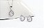 CONJUNTO GOTA DE ZIRCONIA PRATA 925 COM RODIO - Imagem 3