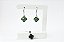 CONJUNTO DE TREVO VERDE ARGOLINHA PRATA 925 - Imagem 3