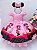 Vestido Temático Minnie Rosa com Laço - Imagem 1