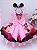 Vestido Temático Minnie Rosa com Laço - Imagem 3