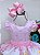 Vestido Infantil Temático Princesas Rosa Luxo - Imagem 2