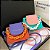 Bolsa Bloguerinha fashion cor Rosa com Verde - Imagem 1