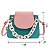 Bolsa Bloguerinha fashion cor Rosa com Verde - Imagem 2