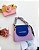 Bolsa Bloguerinha fashion cor Lilás com Azul - Imagem 2