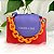 Bolsa Bloguerinha fashion cor Laranja com Azul - Imagem 1